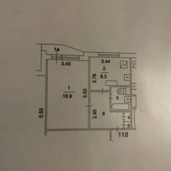 Сдается 1-комнатная квартира, 40 м²