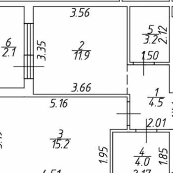 Продается 1-комнатная квартира, 40,9 м²