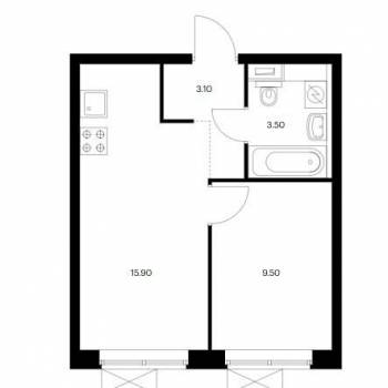 Сдается 1-комнатная квартира, 32 м²