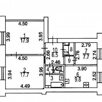 Продается 3-х комнатная квартира, 68,9 м²