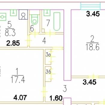 Продается 2-х комнатная квартира, 67 м²