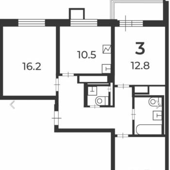 Сдается Многокомнатная квартира, 72 м²