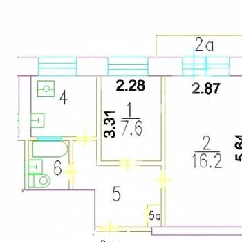 Продается 3-х комнатная квартира, 56 м²