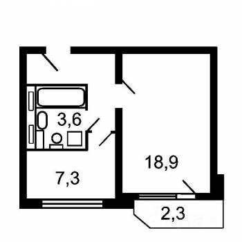 Продается 1-комнатная квартира, 38 м²