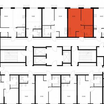 Продается 1-комнатная квартира, 32,1 м²