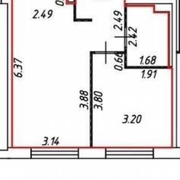 Продается 1-комнатная квартира, 38 м²