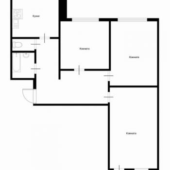 Сдается Многокомнатная квартира, 74,2 м²