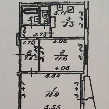 Продается 2-х комнатная квартира, 50,5 м²