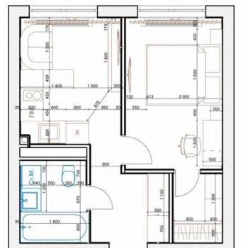Сдается 1-комнатная квартира, 32 м²