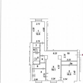 Продается 3-х комнатная квартира, 79,8 м²