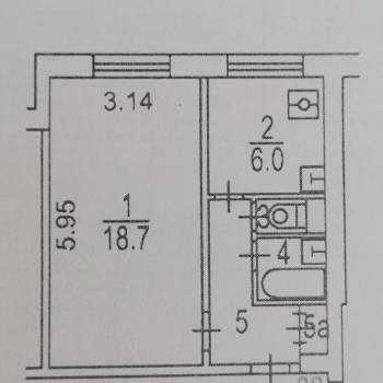 Сдается 1-комнатная квартира, 33 м²