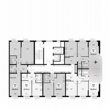 Продается 1-комнатная квартира, 33,3 м²