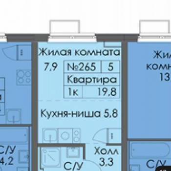 Продается 1-комнатная квартира, 20 м²