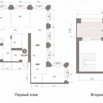 Продается Многокомнатная квартира, 133,9 м²