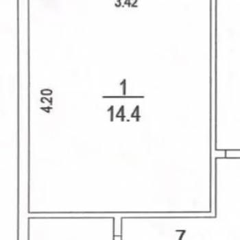 Продается 1-комнатная квартира, 35,6 м²