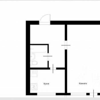Продается 1-комнатная квартира, 37,3 м²