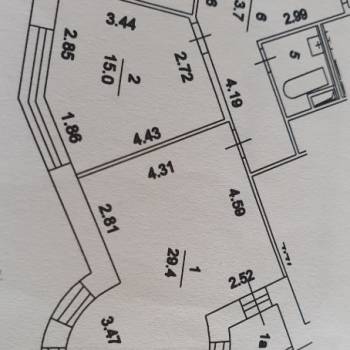 Продается 2-х комнатная квартира, 77 м²