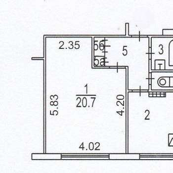 Продается 1-комнатная квартира, 38,7 м²