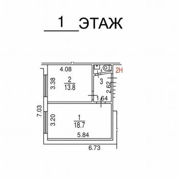 Продается 1-комнатная квартира, 37,9 м²