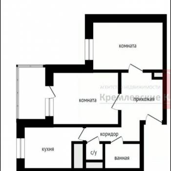 Сдается 2-х комнатная квартира, 51 м²