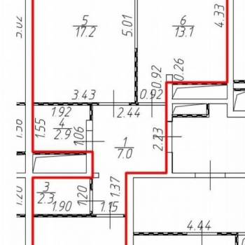 Продается 2-х комнатная квартира, 53 м²