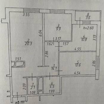 Продается 3-х комнатная квартира, 77,8 м²