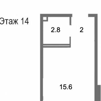 Продается 1-комнатная квартира, 20,4 м²