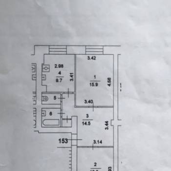 Продается 2-х комнатная квартира, 56,5 м²