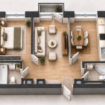 Продается 2-х комнатная квартира, 53,3 м²