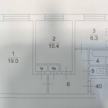 Продается 2-х комнатная квартира, 44,5 м²