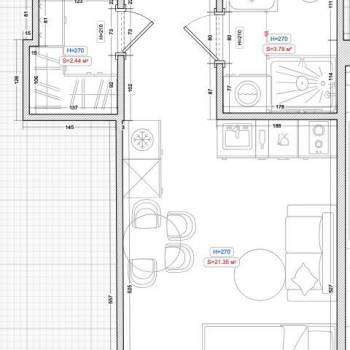 Сдается 1-комнатная квартира, 27,2 м²