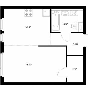 Сдается 1-комнатная квартира, 34 м²