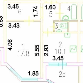 Продается 1-комнатная квартира, 42,1 м²