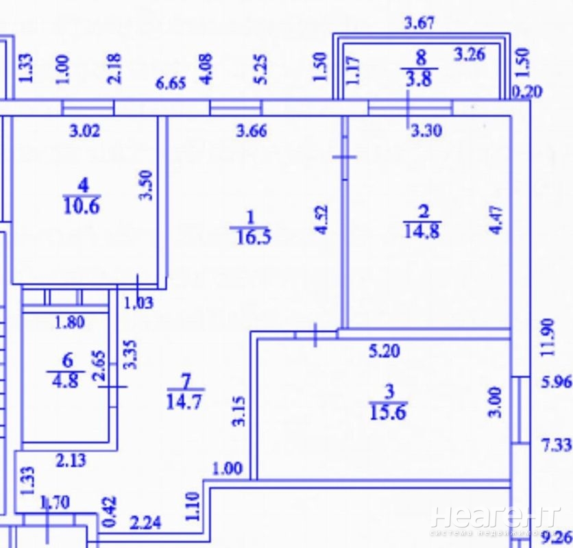 Продается 3-х комнатная квартира, 81 м²