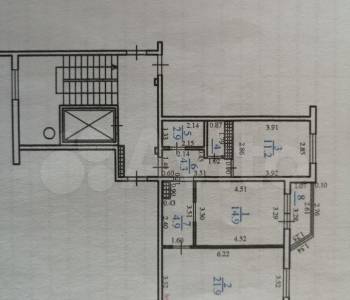 Продается 2-х комнатная квартира, 61,7 м²