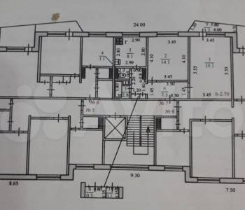 Продается 2-х комнатная квартира, 53,1 м²