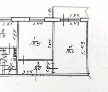 Продается 2-х комнатная квартира, 52,2 м²