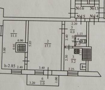 Продается 2-х комнатная квартира, 38 м²