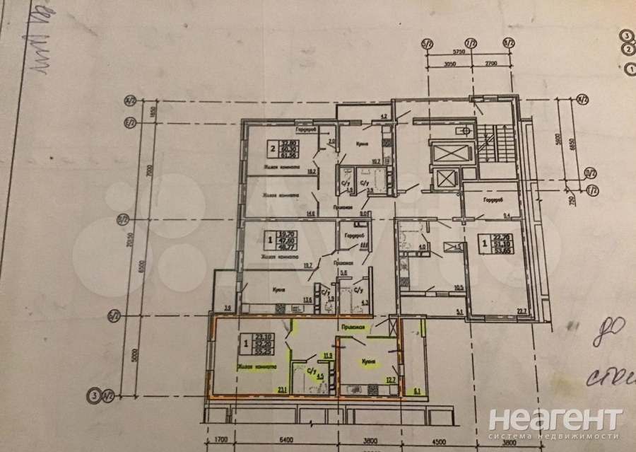 Продается 1-комнатная квартира, 55,2 м²