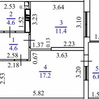Продается 1-комнатная квартира, 43,8 м²