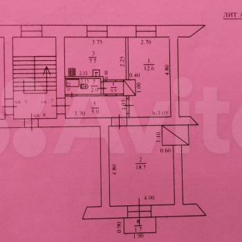 Продается 2-х комнатная квартира, 46,7 м²
