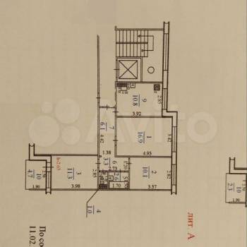 Продается 3-х комнатная квартира, 62 м²
