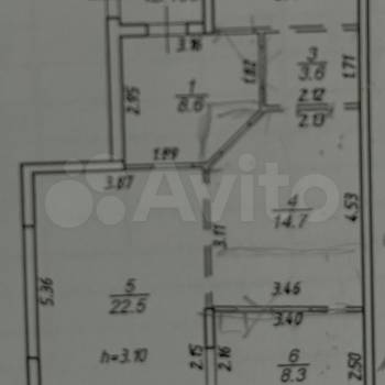 Сдается 2-х комнатная квартира, 65 м²