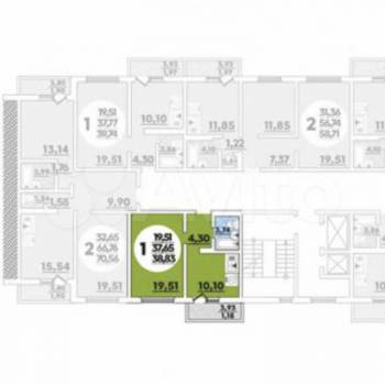 Сдается 1-комнатная квартира, 39 м²