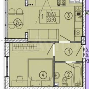 Продается 1-комнатная квартира, 34,7 м²