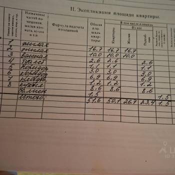 Продается 2-х комнатная квартира, 51,6 м²