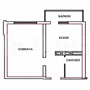 Сдается 1-комнатная квартира, 37,8 м²