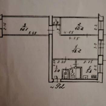 Продается 3-х комнатная квартира, 59 м²