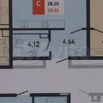 Продается 1-комнатная квартира, 28,5 м²