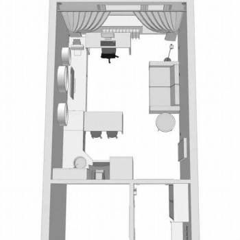 Продается 1-комнатная квартира, 24,9 м²